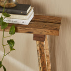 Console en bois recyclé mixte 120cm