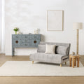 Velvet Double Sofa Bed Graphite