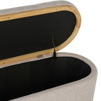 Banc de rangement en tissage texturé