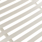 Chaise d'extérieur en plastique blanc traité anti-UV