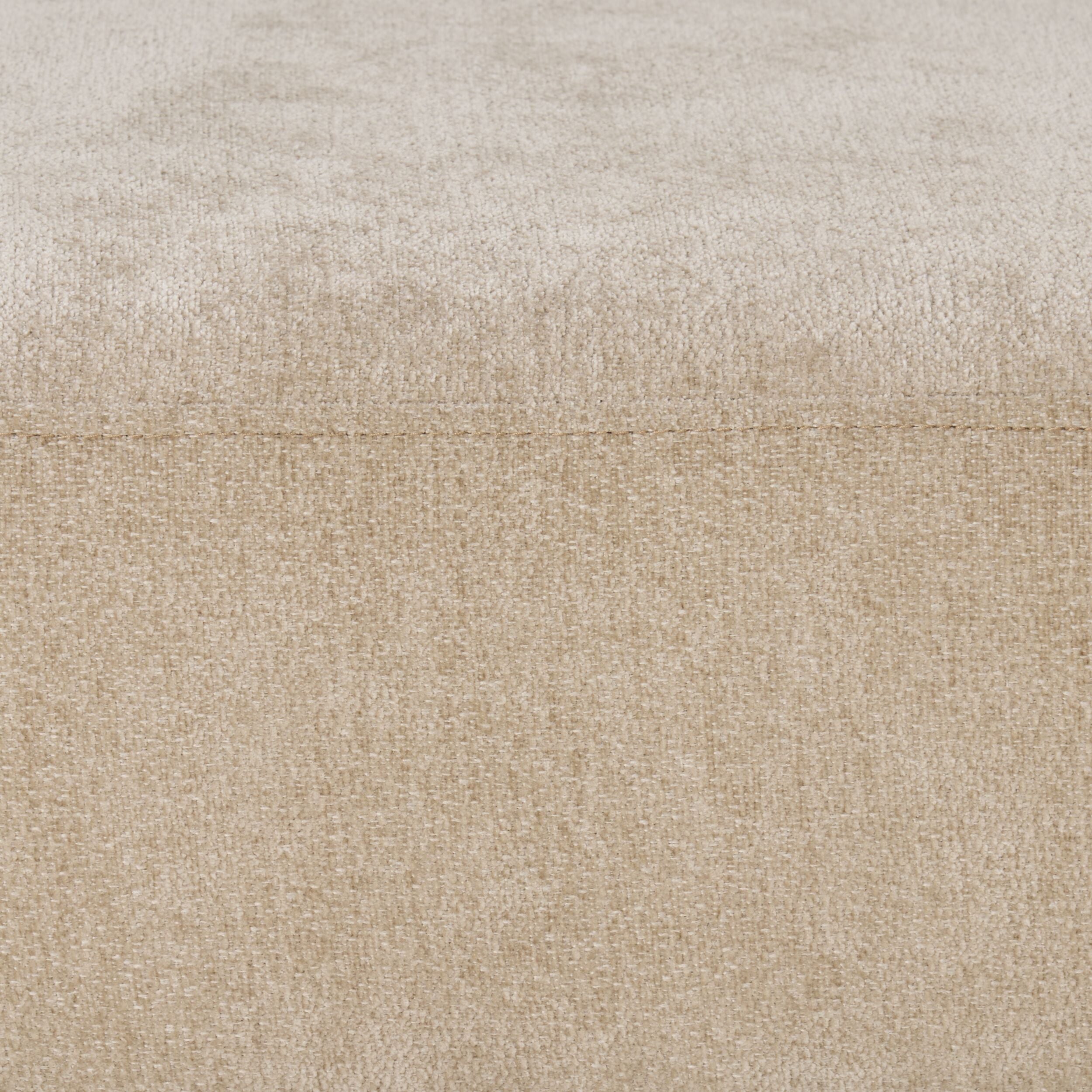 Chenille Upholstered Bench Shades of Taupe