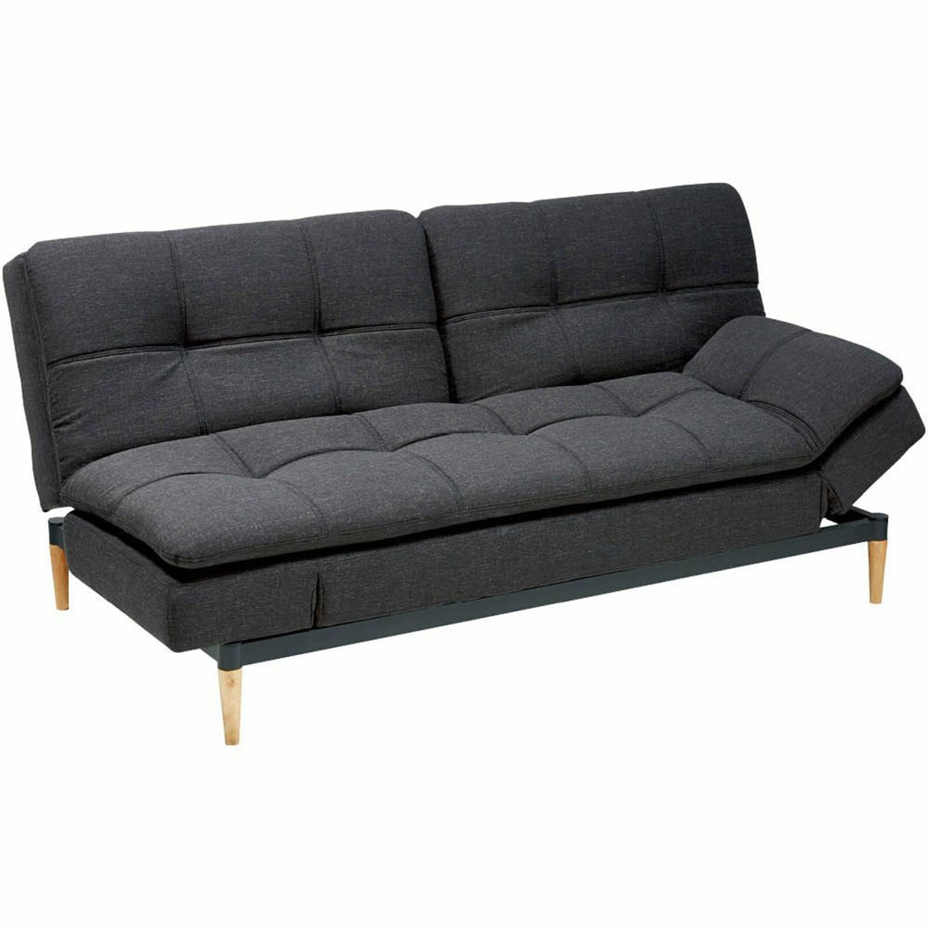 Convertible Fabric Sofa Bed Charcoal Grey