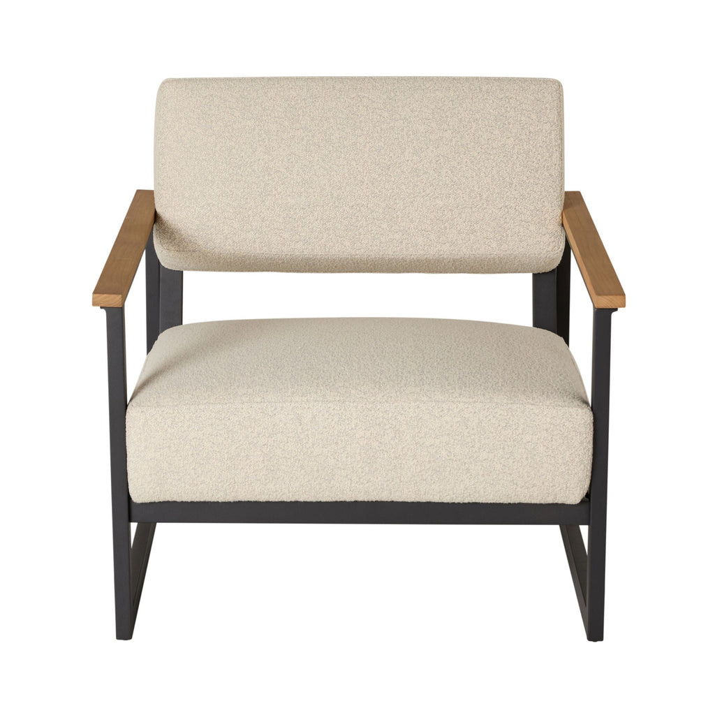 Micro Boucle Indoor Outdoor Armchair Natural
