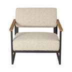 Fauteuil Micro Boucle Intérieur Extérieur Naturel
