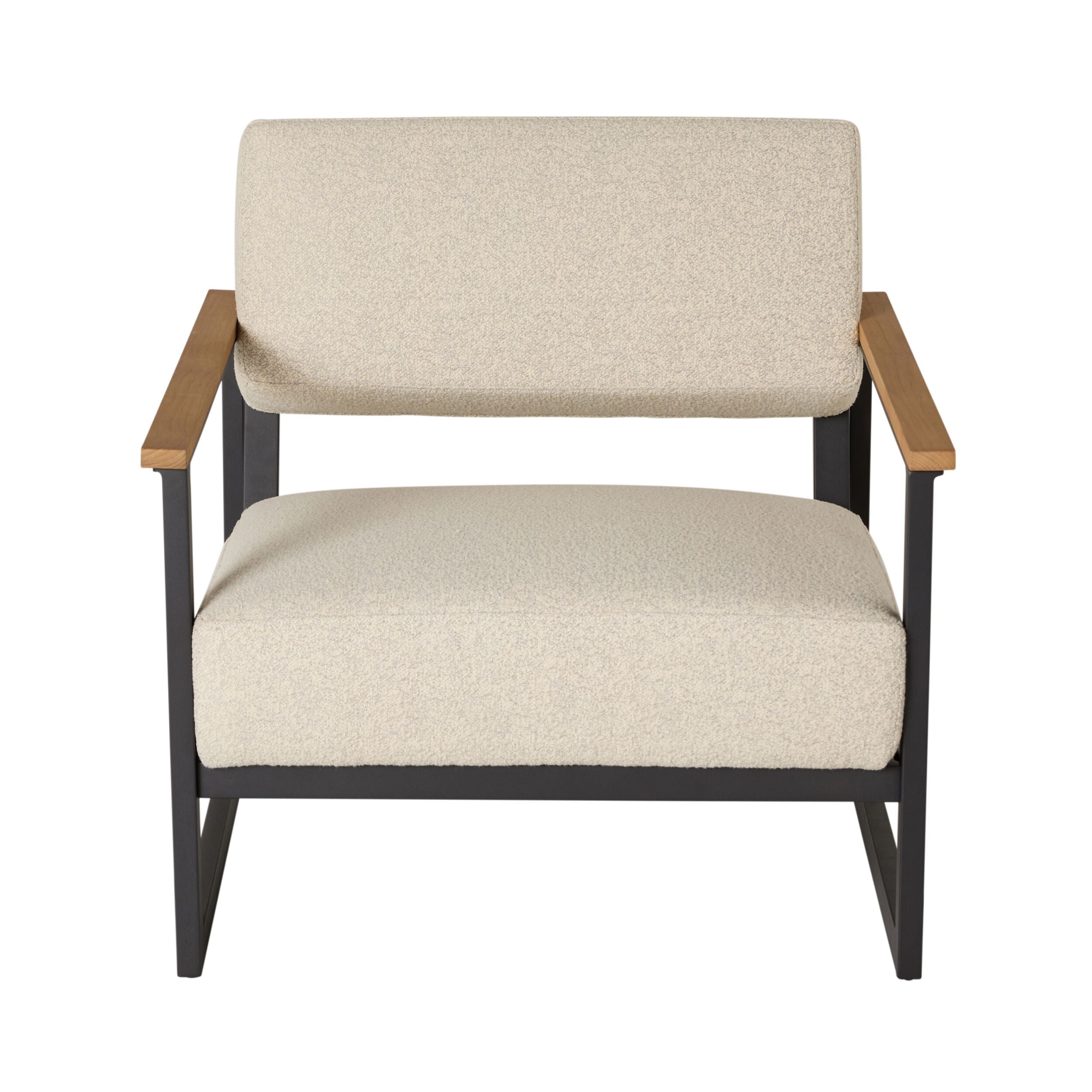 Micro Boucle Indoor Outdoor Armchair Natural