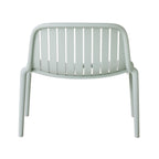 Chaise d'extérieur empilable en polypropylène vert gomme