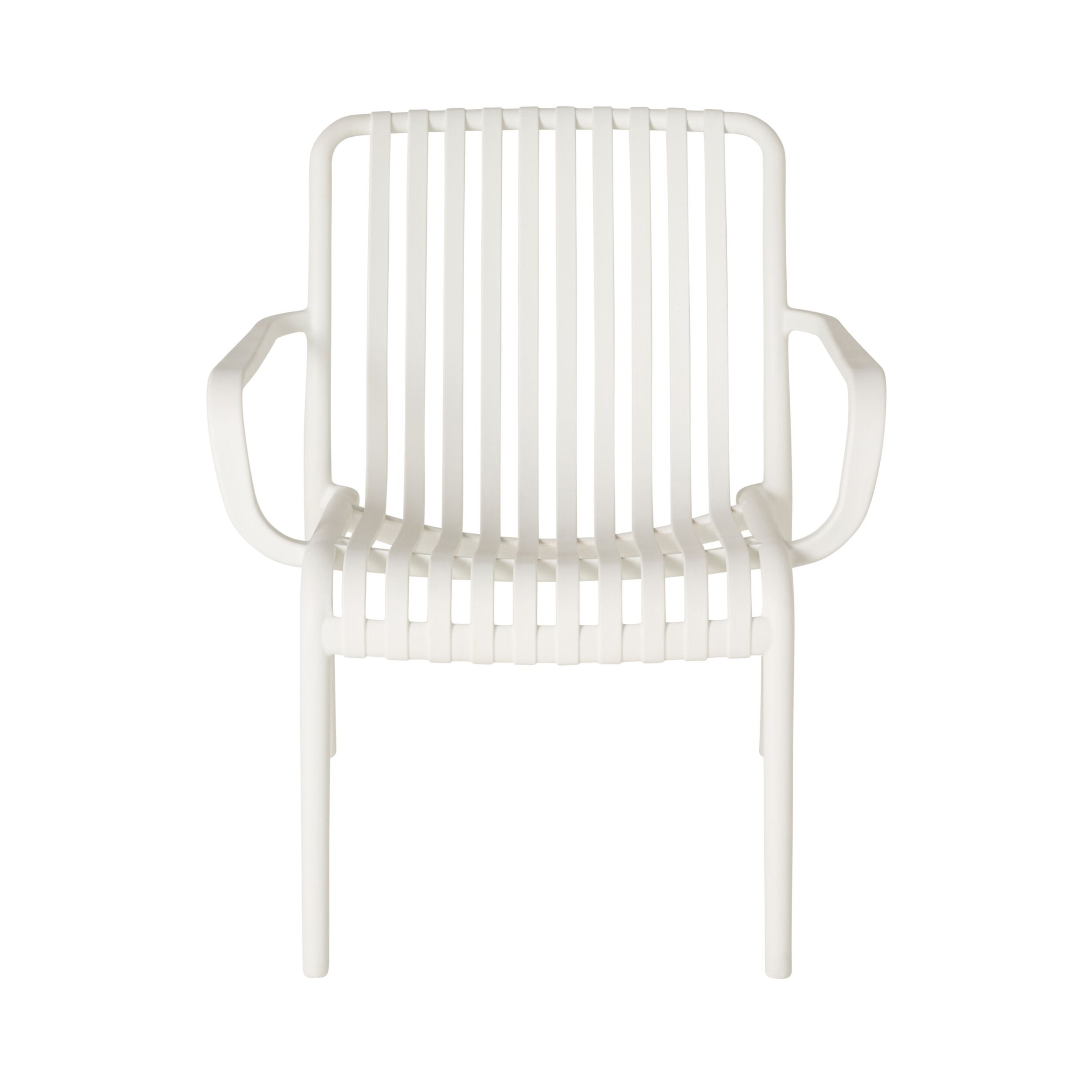 UV Stabilised Plastic Outdoor Chair White