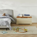 Coffre de rangement Hamptons en pin blanc