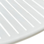 Chaise d'extérieur empilable en polypropylène blanc