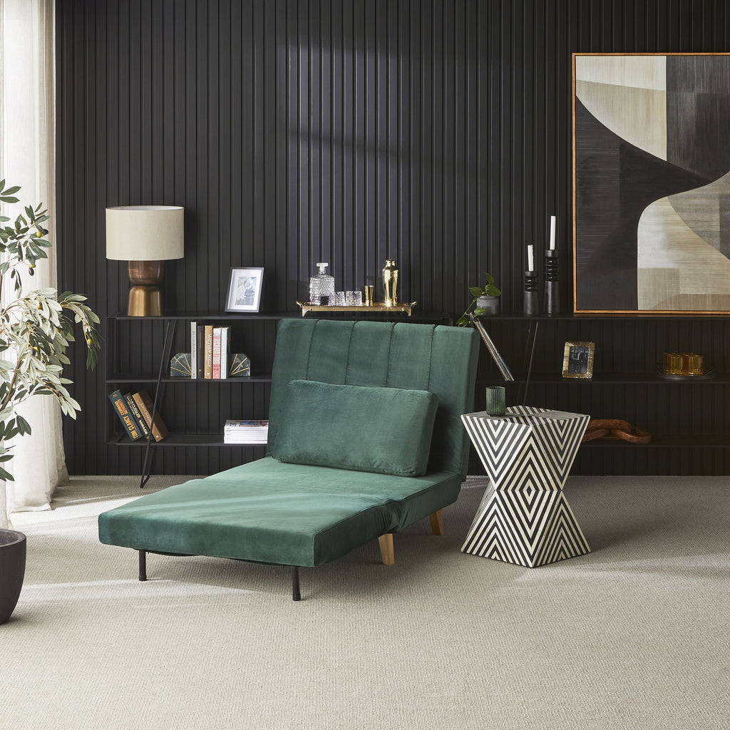 Stradbroke Single Sofa Bed Emerald Green