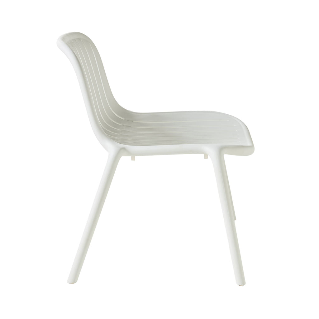 Polypropylene Stackable Outdoor Chair White