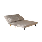 Canapé convertible deux places en velours graphite