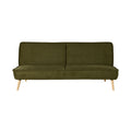 Click-Clack Sofa Bed Olive Green Textured Weave