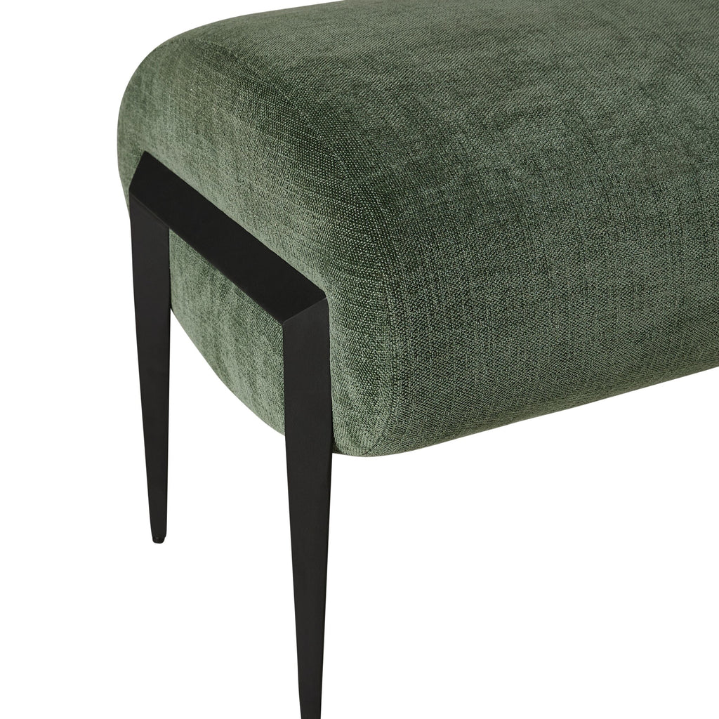 Upholstered Bench Solace Moss Green