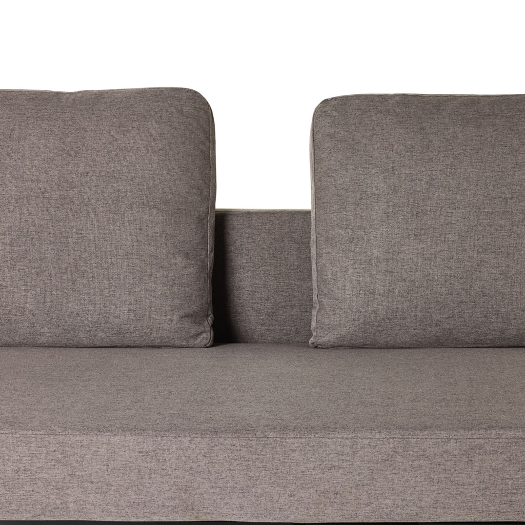 Flip-Down Sofa Bed Pebble Grey Polyester