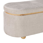 Banc de rangement en tissage texturé