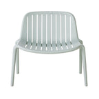 Chaise d'extérieur empilable en polypropylène vert gomme