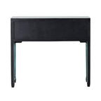 Console de style chinois 2 portes 6 tiroirs turquoise