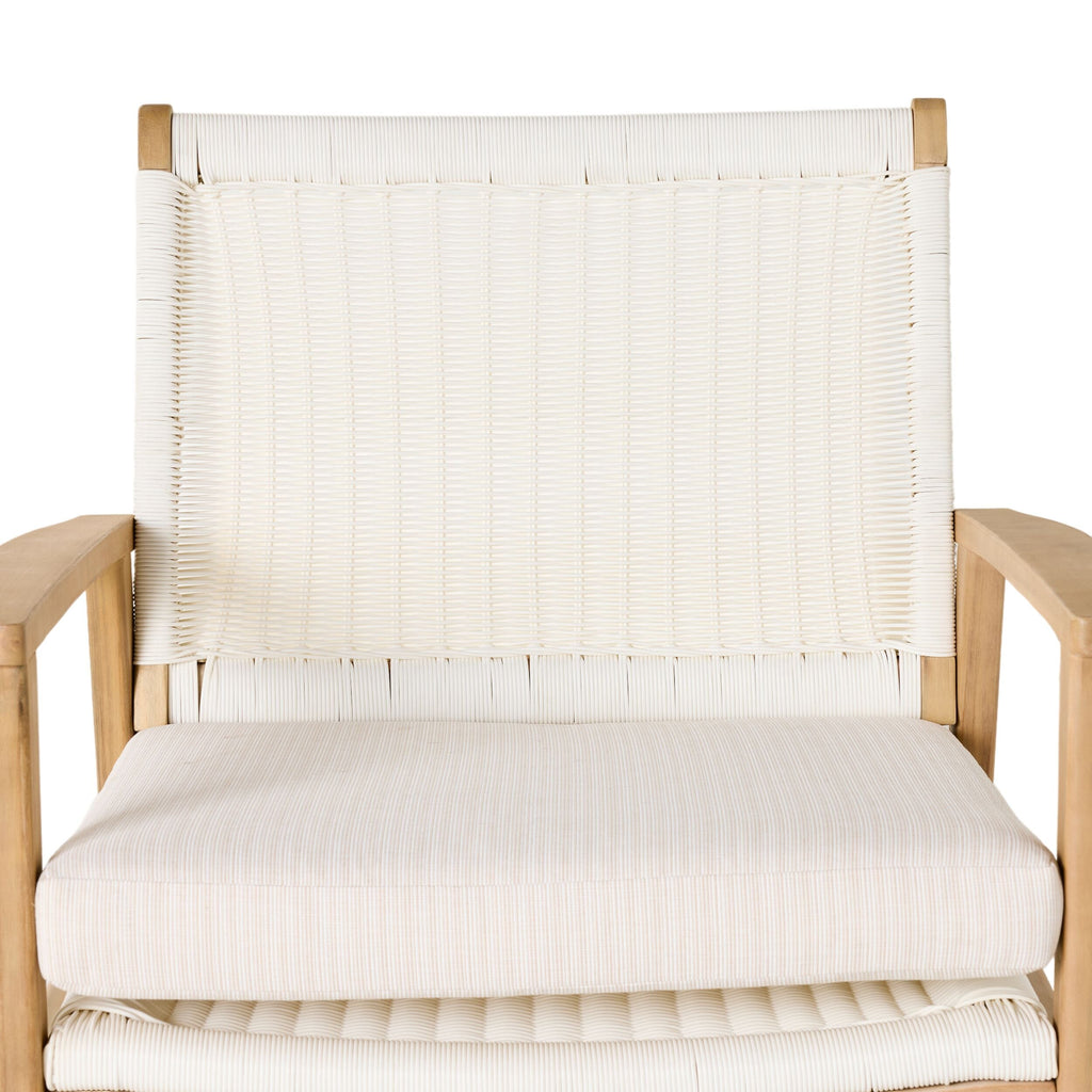 Wicker Outdoor Occasional Chair White