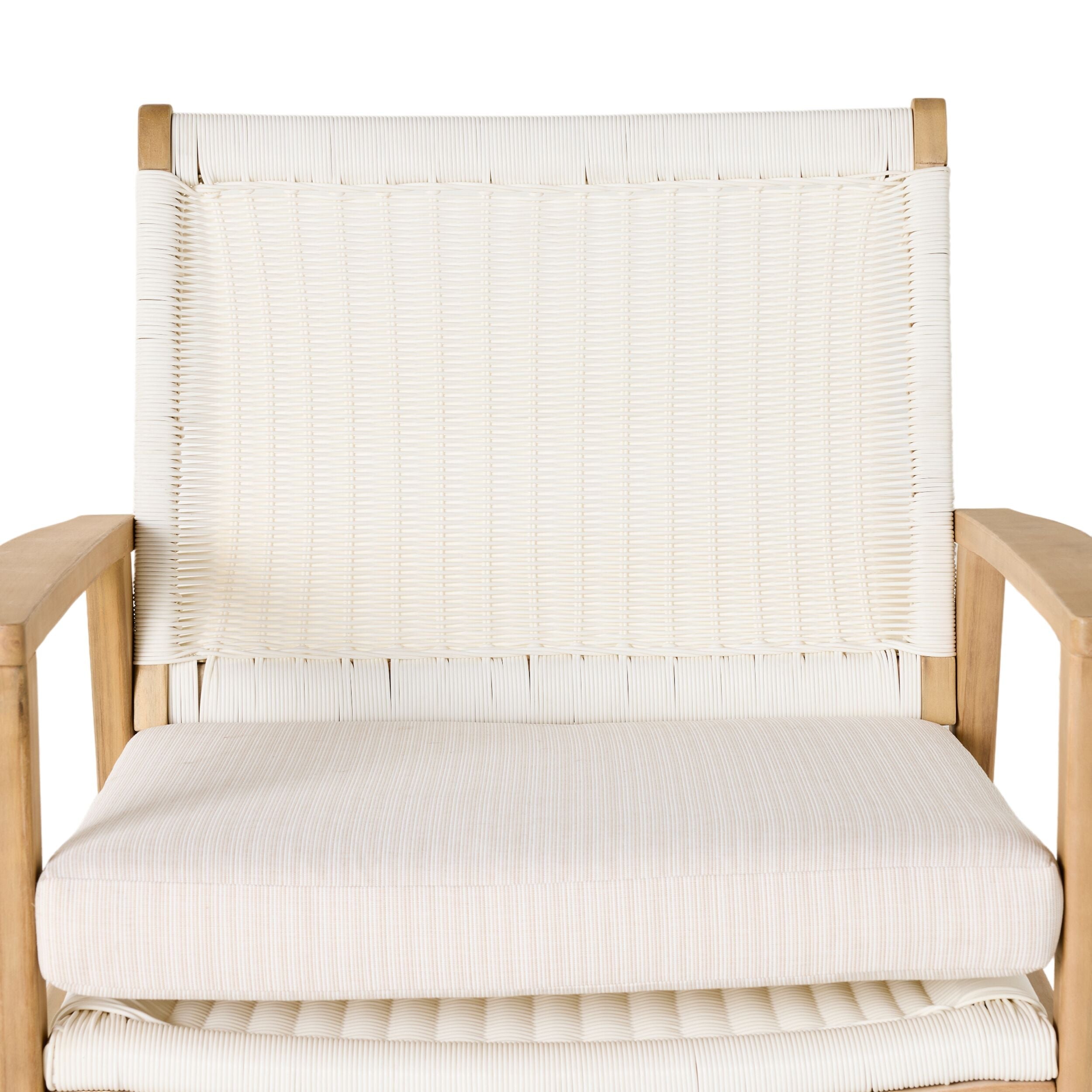 Wicker Outdoor Occasional Chair White