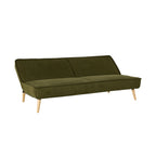Canapé convertible clic-clac en tissu texturé vert olive
