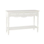 Console de style provincial français, patine antique blanche