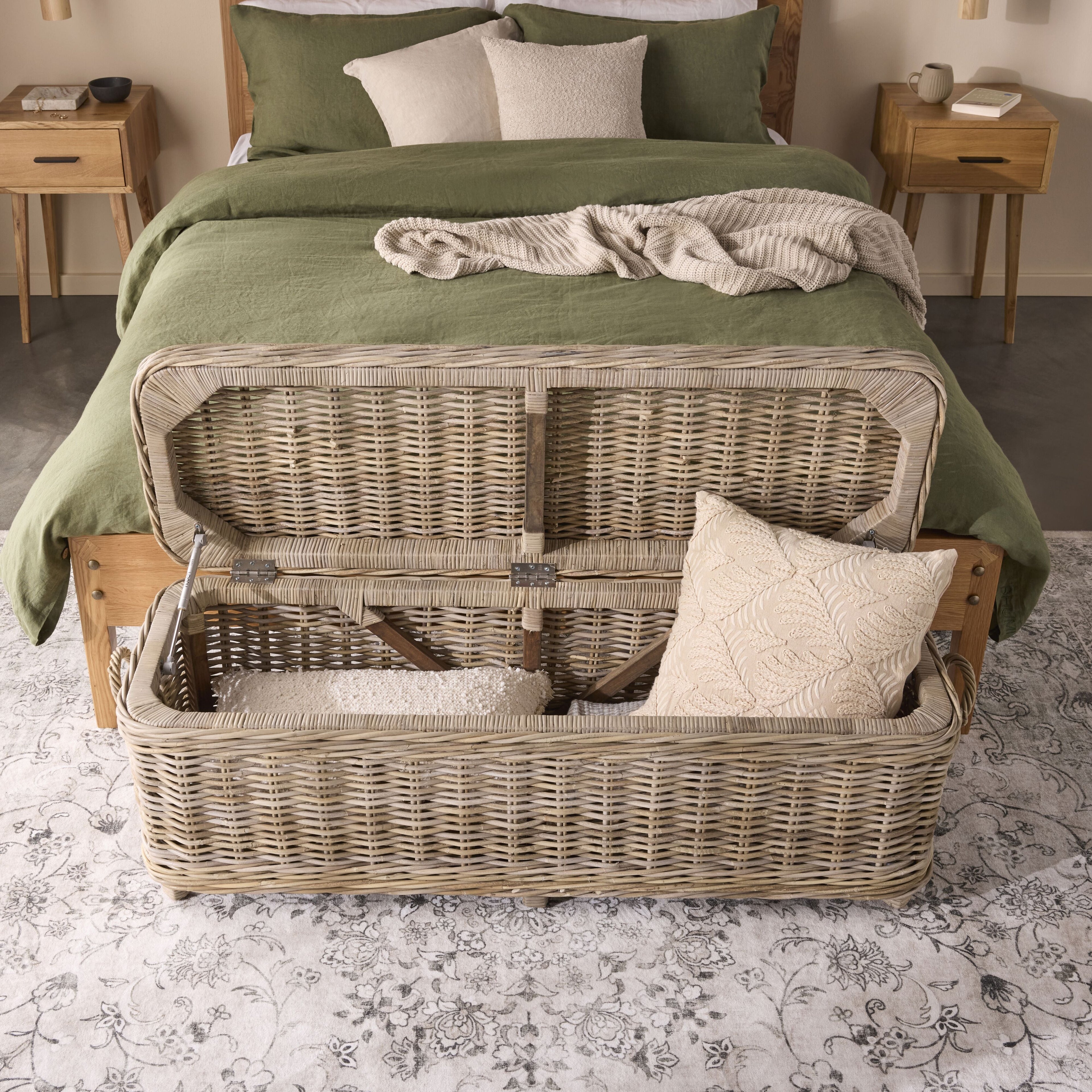 Kubu Rattan Storage Trunk Natural 135cm