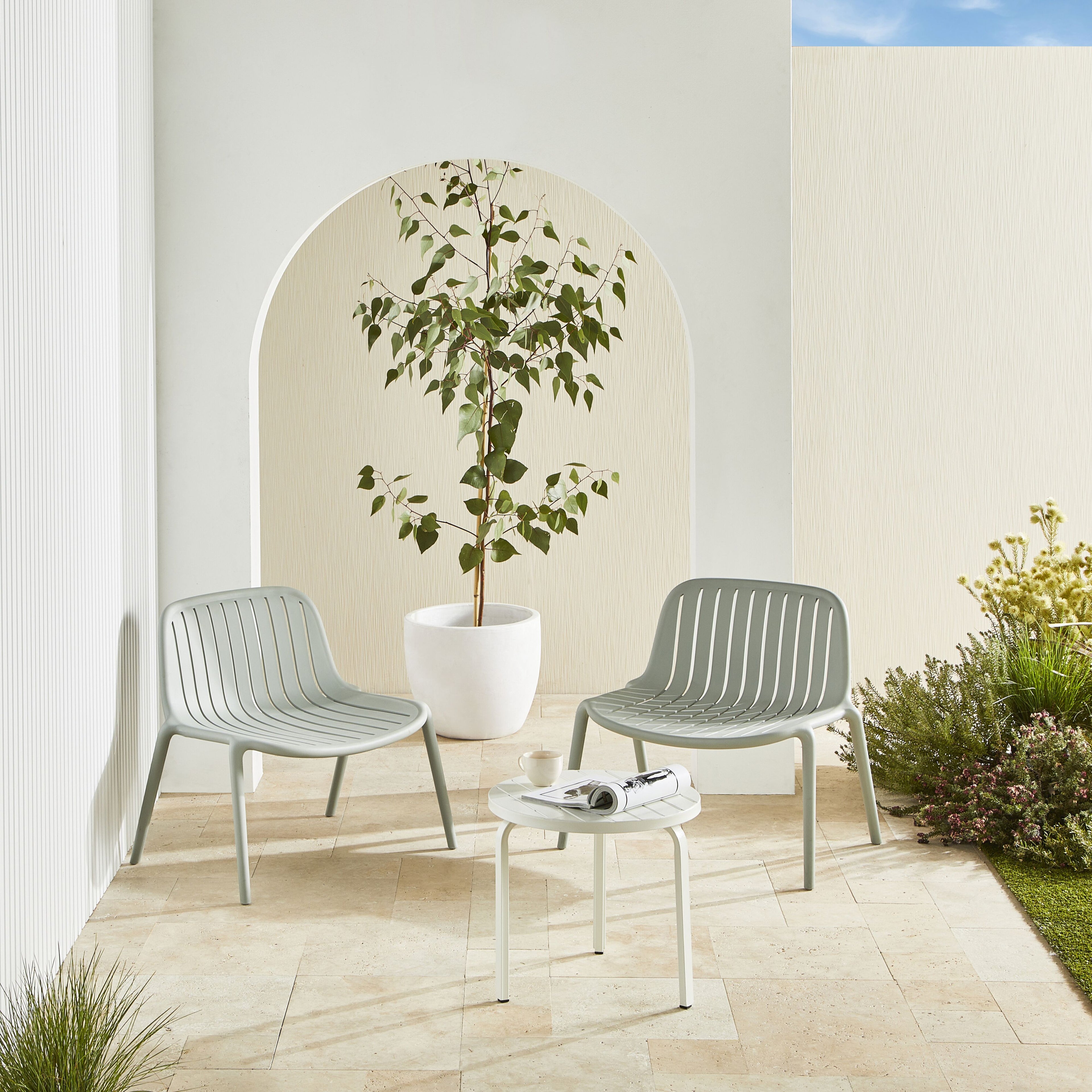 Polypropylene Stackable Outdoor Chair Gum Tree Green