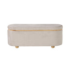 Banc de rangement en tissage texturé