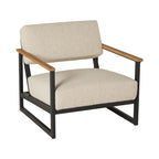 Fauteuil Micro Boucle Intérieur Extérieur Naturel
