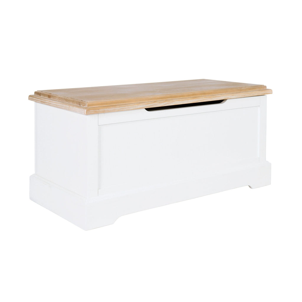 Hamptons Pine Timber Blanket Box White