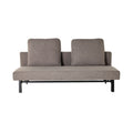 Flip-Down Sofa Bed Pebble Grey Polyester
