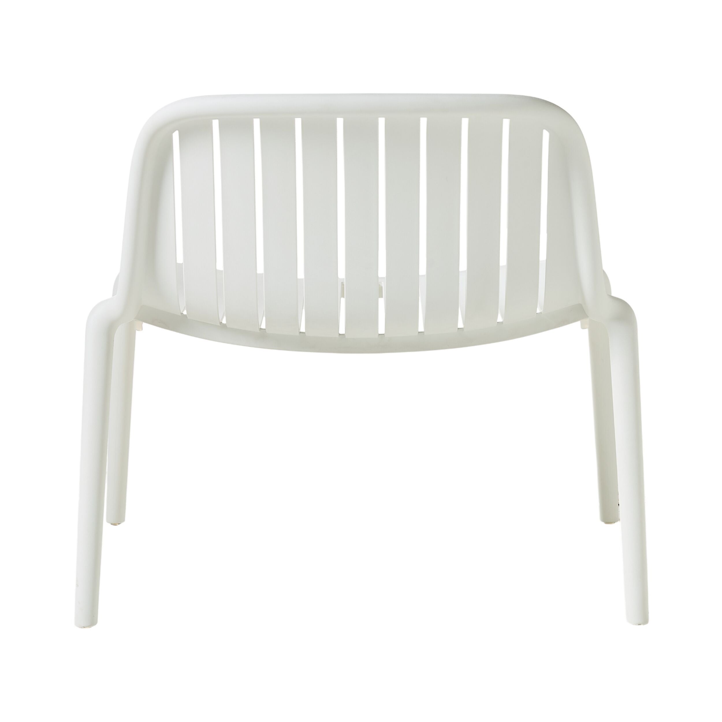 Polypropylene Stackable Outdoor Chair White