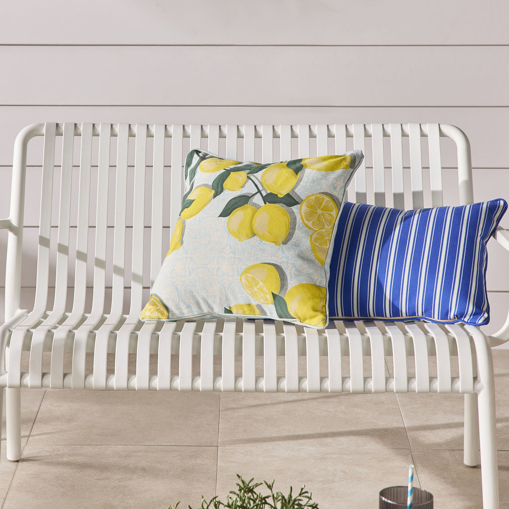 Limone Tile Reversible Outdoor Cushion 45x45cm