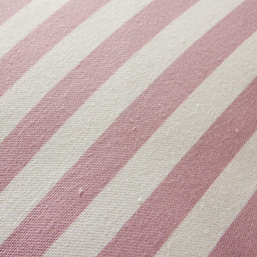 Scallop Edge Stripe Outdoor Cushion 45x45cm Blush Pink