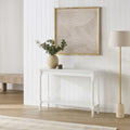 Bobbin-Turned Timber Console Table White