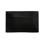 Foyer rectangulaire en fer noir mat 80x50cm