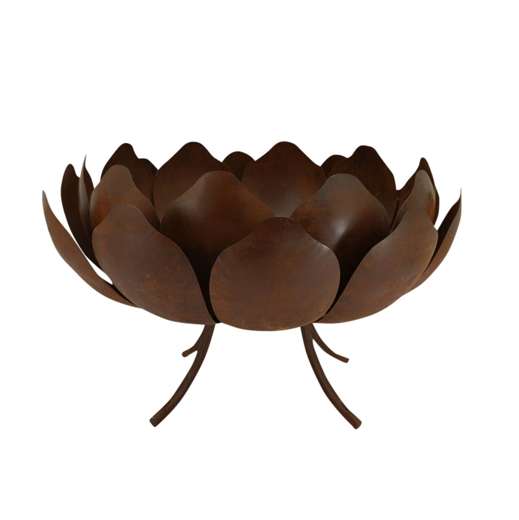 Corten Steel Flower Fire Pit 80x80cm