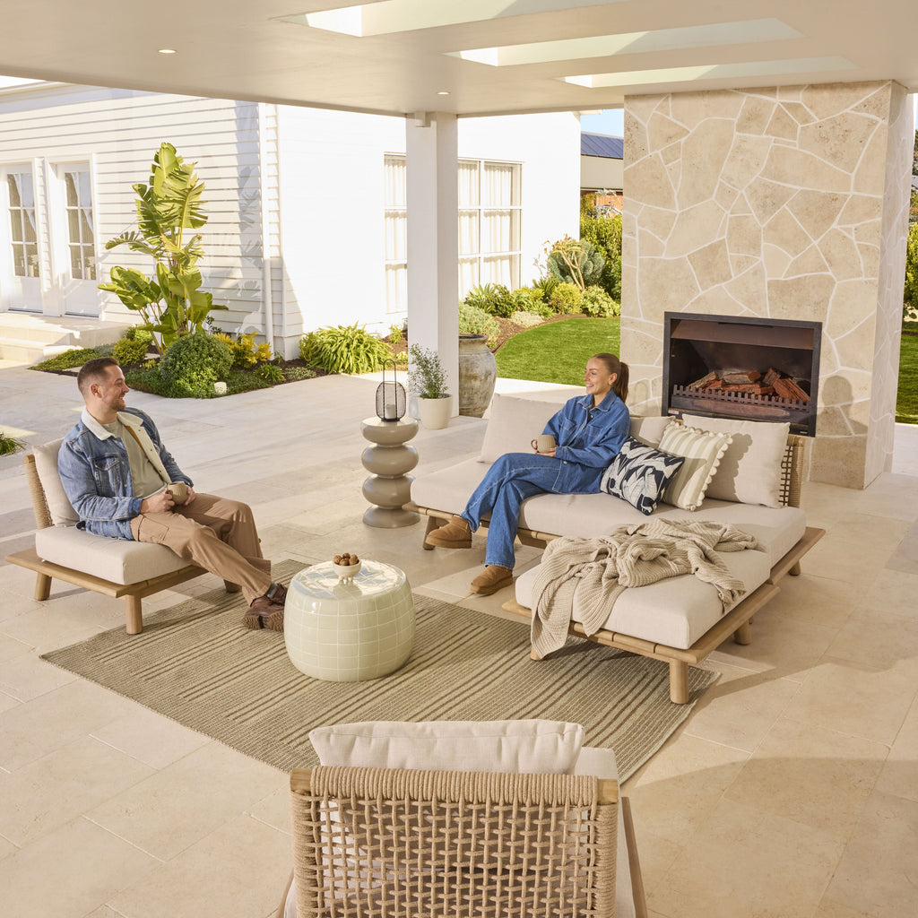 Acacia Timber Rope Outdoor Armchair Natural