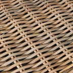 Coffre de rangement en rotin Kubu naturel 135 cm