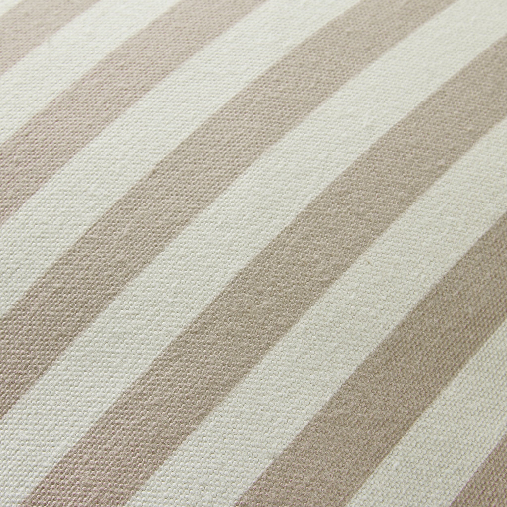 Scallop Edge Stripe Outdoor Cushion 45x45cm Taupe
