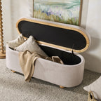 Banc de rangement en tissage texturé