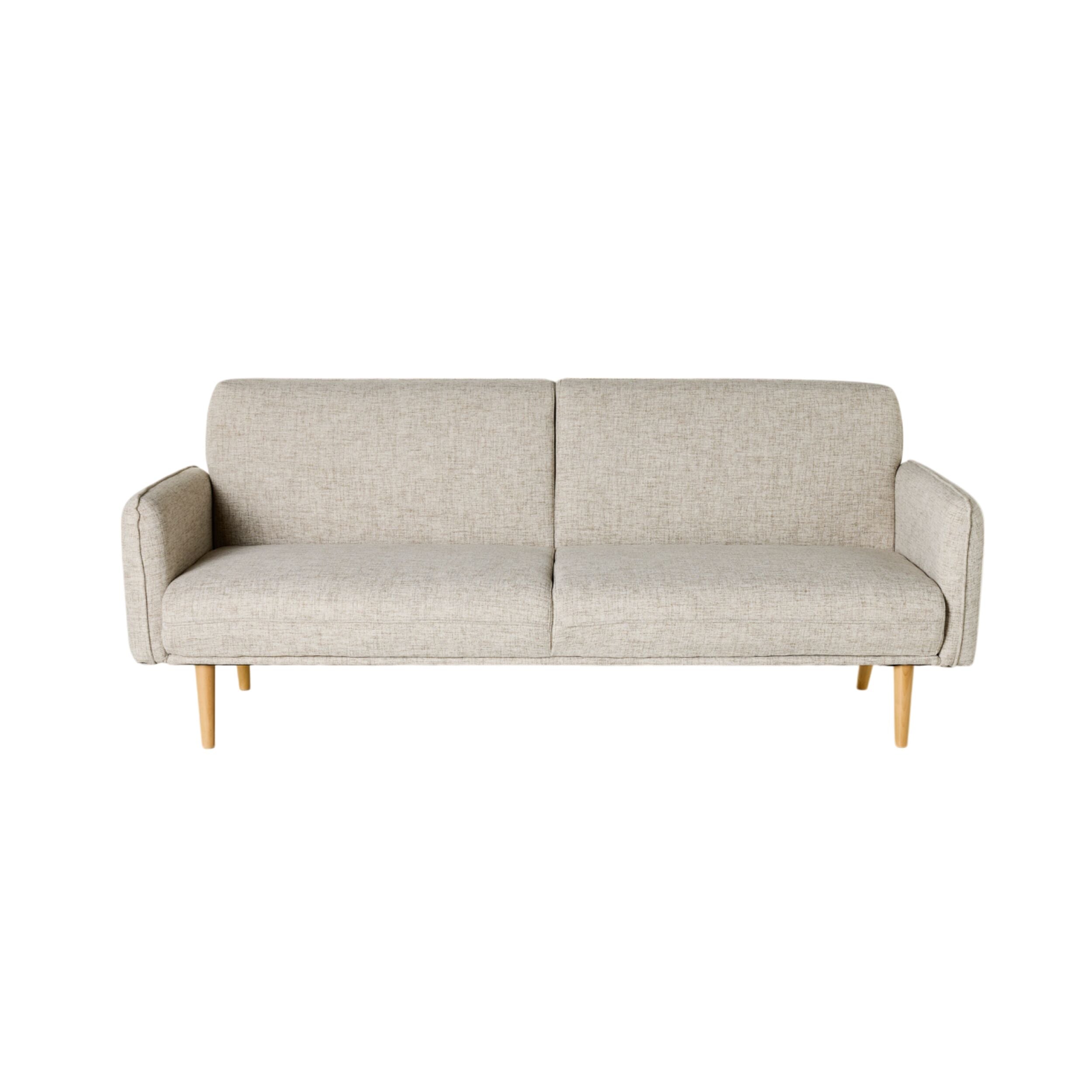 Click-Clack Sofa Bed Champagne Textured Weave