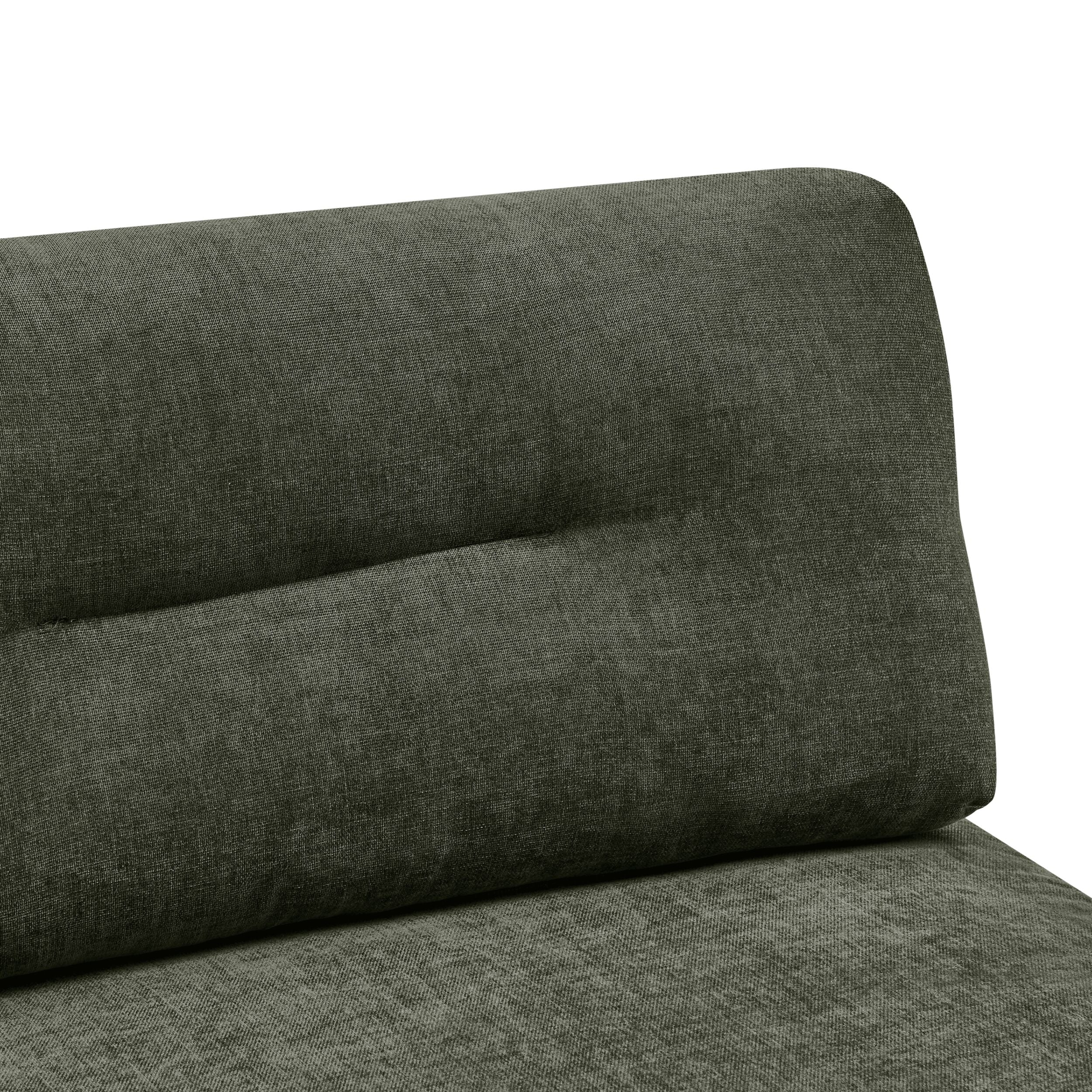Mid-Century Pull-Out Sofa Bed Dark Green