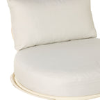 Fauteuil d'extérieur en aluminium courbé Naturel