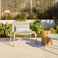 Chaise d'extérieur empilable en polypropylène vert gomme