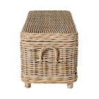 Coffre de rangement en rotin Kubu naturel 135 cm
