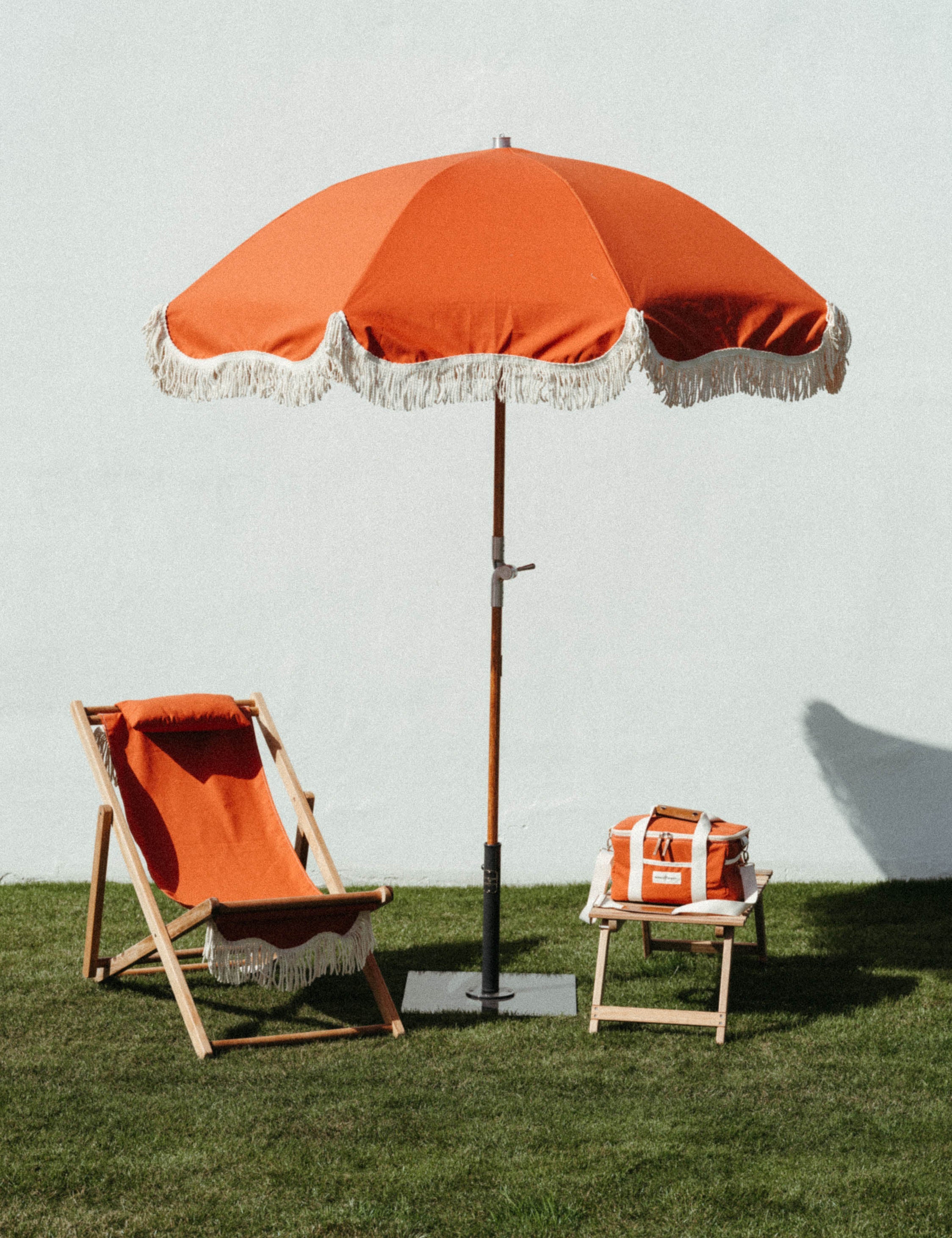 Premium Fringed Outdoor Patio Beach Umbrella