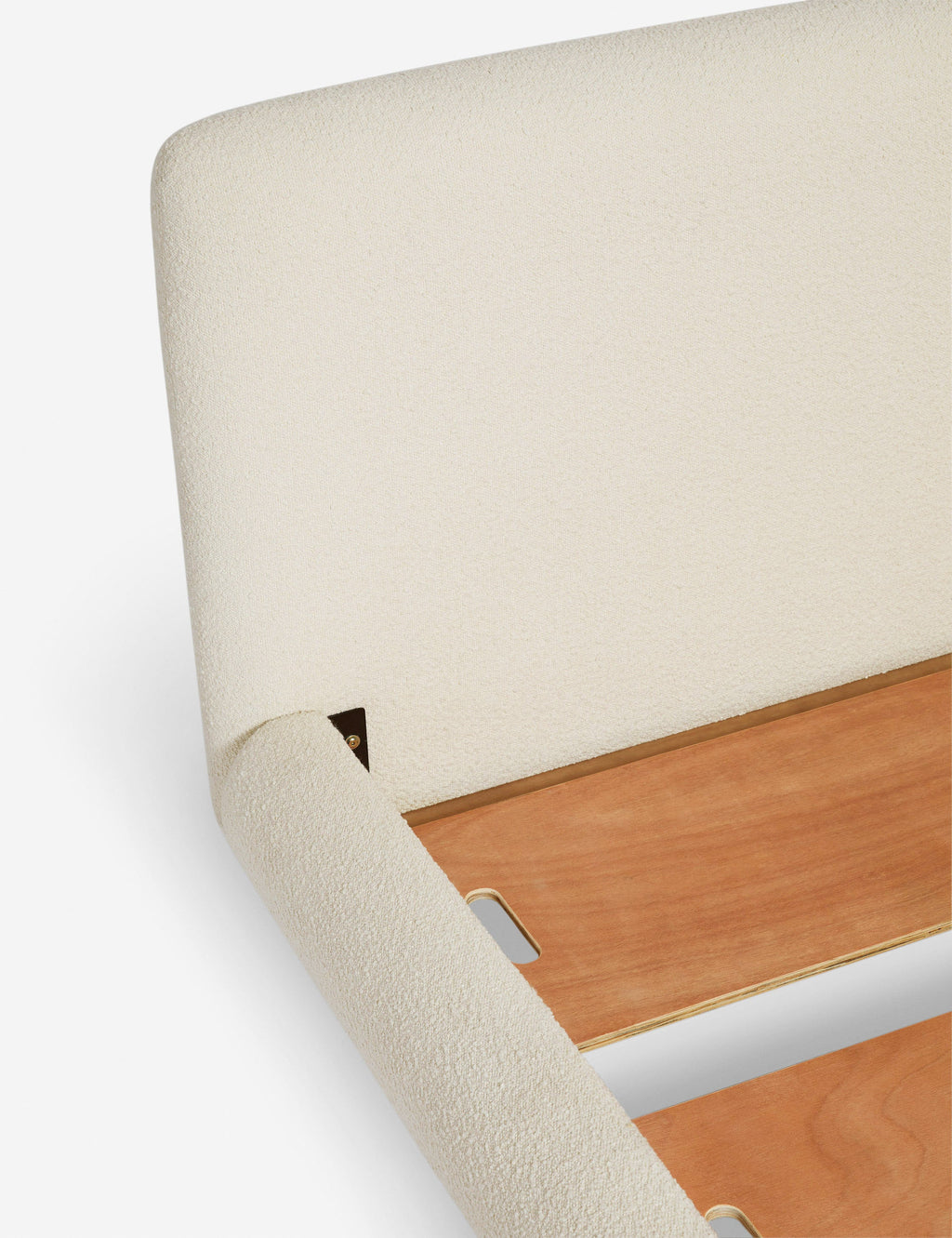Billow Sculptural Upholstered Bed with Curved Headboard