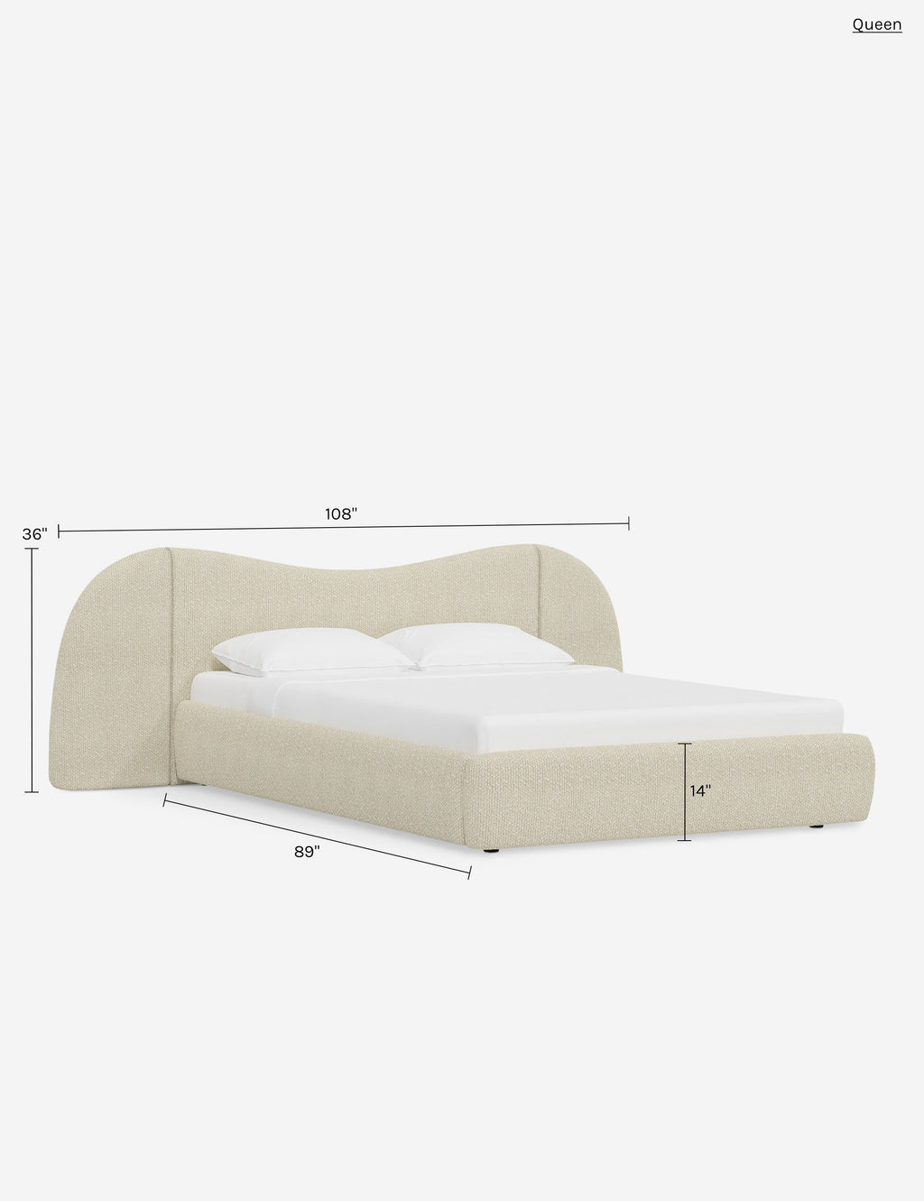 Gladys Extended Headboard Platform Bed by Sarah Sherman Samuel